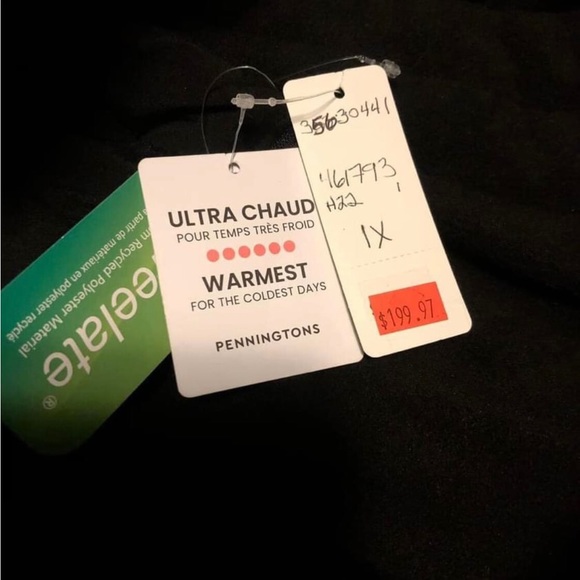 Penningtons 1X Winter Coat w/ built in vest - NEW - Picture 3 of 3